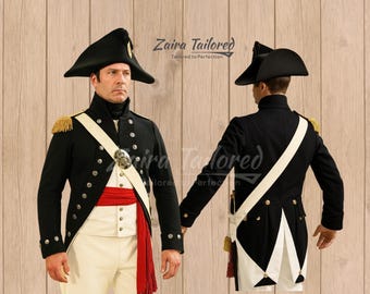 ナポレオン時代の軍人制服：18世紀フランス革命再現コート - Etsy 日本