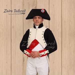 19th Century Napoleonic Uniform – Napoleon Costume for Historical Reenactments Cosplay – French Military Jacket