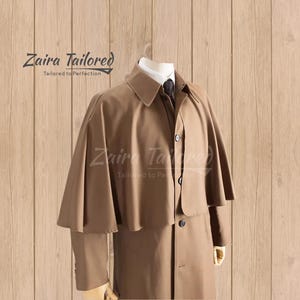 Men’s Victorian Wool Inverness Cape Coat – Garrick Coachman Style