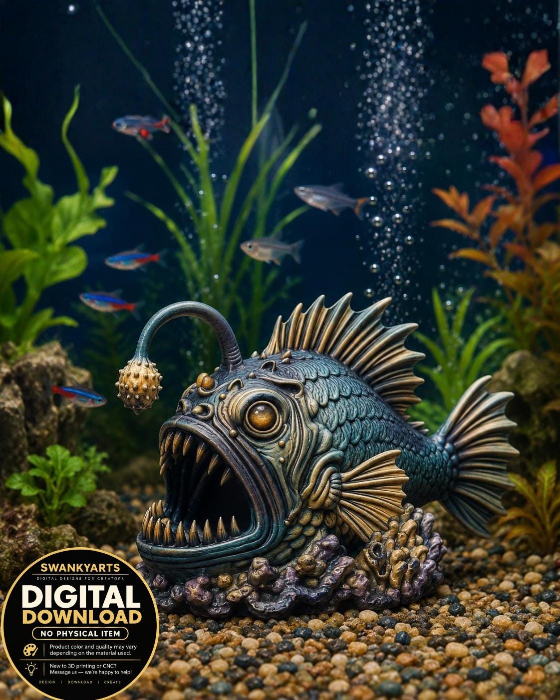Red Fish 3d Stl Model - Etsy