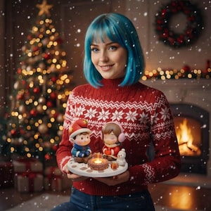 Winter Friends with Snowman Tealight Holder 3D Print STL, Cute Christmas Kids 3MF,Holiday Nightlight Miniature, 3D Printer Model,Tealight