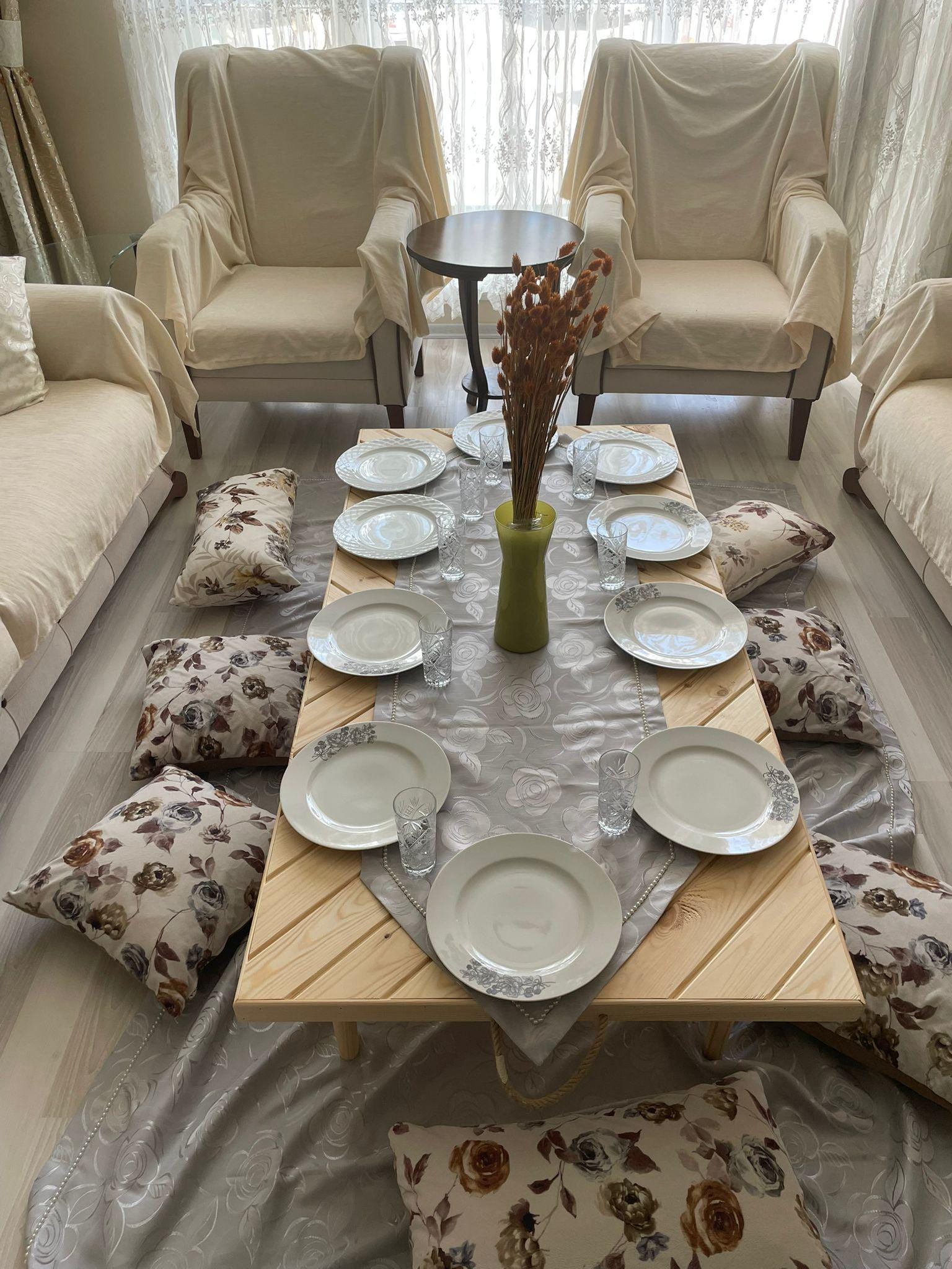 22*44inc,boho table, picnic table,christmas table,wooden table,low seat table,folding table,beach table,foldable table,