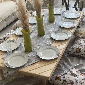 22 * 44inch,Picknicktisch,Boho Tisch,klappbarer Tisch,Klapptisch,Beistelltisch,Holztisch,party Tisch,thankswing Tisch