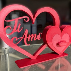 STL Cuore Ti Amo S. Valentino Regalo, musicale con box per scheda rec/play (non inclusa), stampa 3D, Saint Valentine Day, Gift, Photo, USB