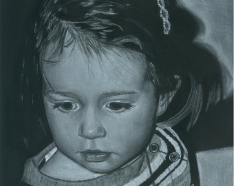 Commissioned Charcoal Drawing - Sylvia 11 x 14