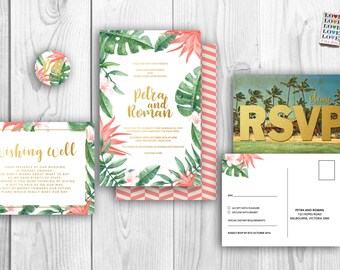 Tropical Wedding Invitations