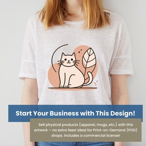 Cute Cat Vector Illustration, Kawaii Cat Art, Digital Cat Clipart, Cute Kitten Printable, Cat Lover Decor, Whimsical Cat Clipart, Cat Lover