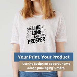 Live Long and Prosper SVG: Star Trek Vector Design for Cricut