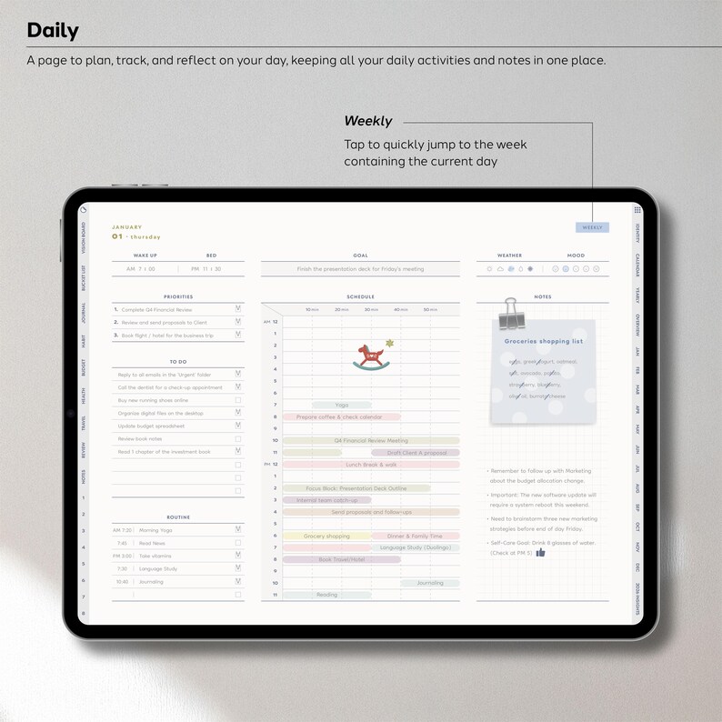 2026 Digital Planner for Goodnotes | All-in-one iPad Planner (PDF, PNG ...