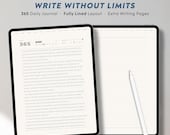 The Daily Archive | Long-Form Digital Diary | 365 Day Lined Journal for iPad | Hyperlinked PDF