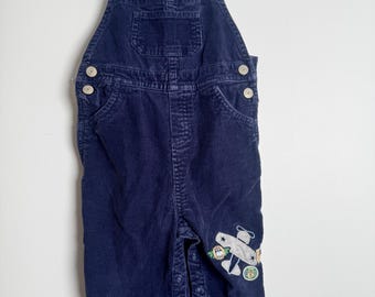 OshKosh Blue Corduroy Airplane Overalls