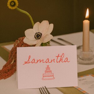Wedding Place Cards | Editable Place Cards | Wedding Stationery | Place Settings | Whimsical Wedding | Minimal Wedding | Name Cards