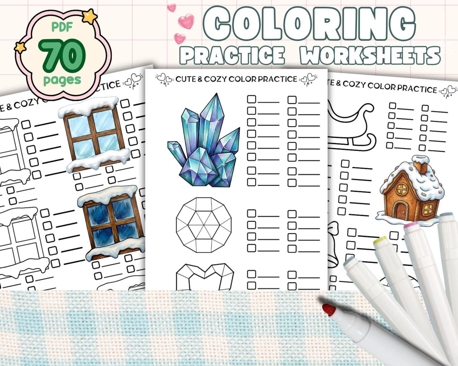 70-page Coloring Practice Printable | Ultimate Bundle for Blending ...