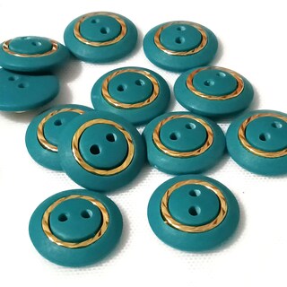 50 Bottoni In Metallo Anticato Bronzo 13 Mm | 4 Fori Per Cucito, Scrapbooking E Fai Da Te, Diametro Foro 2 Mm