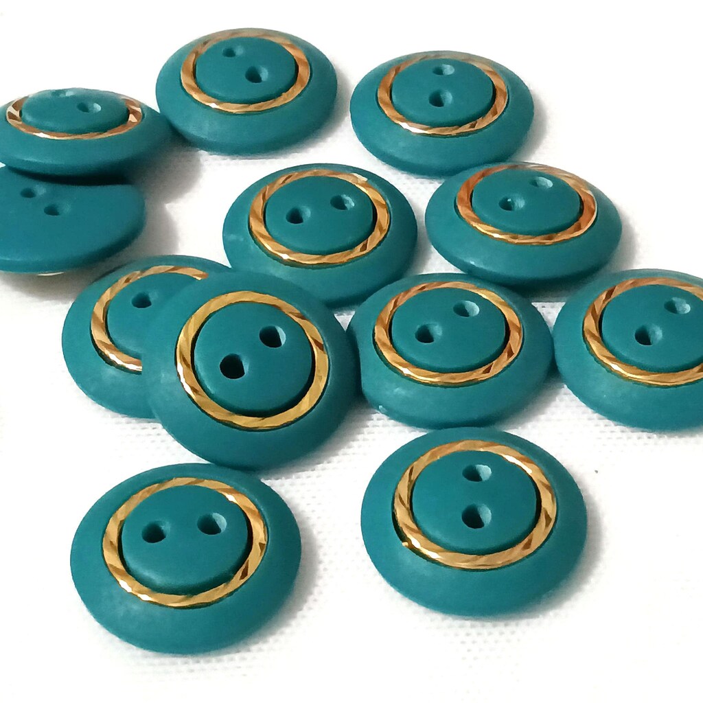 50 Bottoni In Metallo Anticato Bronzo 13 Mm | 4 Fori Per Cucito, Scrapbooking E Fai Da Te, Diametro Foro 2 Mm
