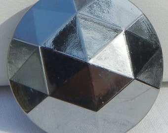 Faceted Dome Czech Glass Button