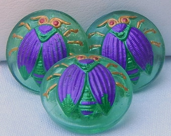 Small Beetle or Fly Button (3)