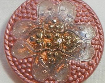 Byzantine Czech Glass Button