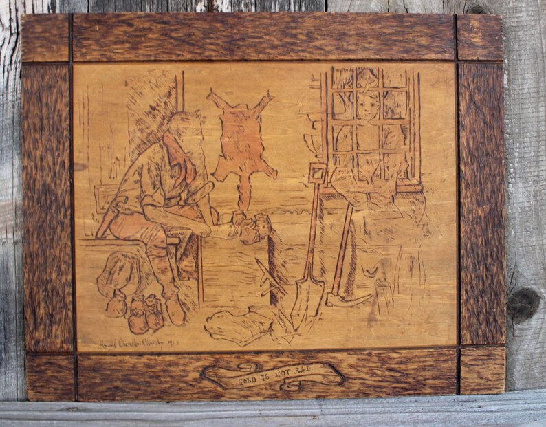 Western Home Decor Vintage Cowboy Decor Howard Chandler Etsy