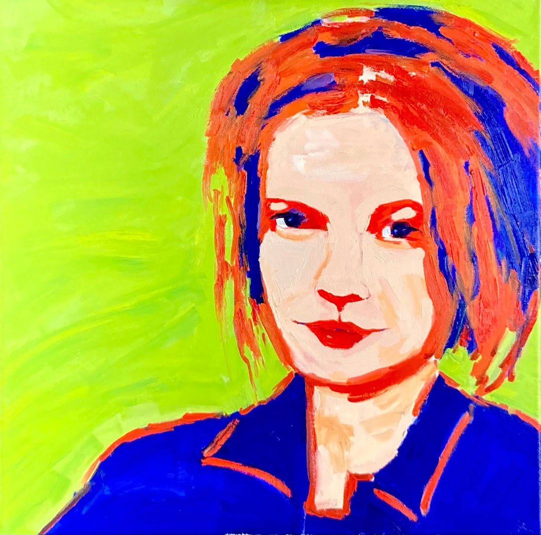 Original Oil Painting POP ART PORTRAIT Mia 27 Club 24x24 Etsy