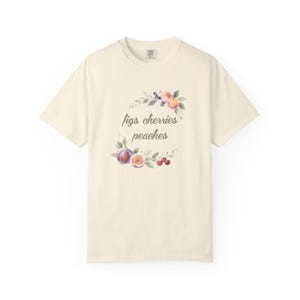 Fruit T-Shirt, Cherry Peach Fig Tee, Soft Pastel Unisex Shirt, Summer Fruits Top, Classic Tee, Gift for Fruit Lover