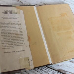 MOOCH THE MESSY, first edition rare children storybook, Rat story image 2