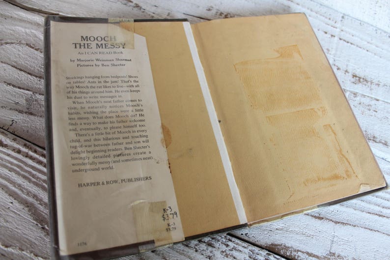 MOOCH THE MESSY, first edition rare children storybook, Rat story image 2