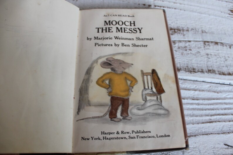 MOOCH THE MESSY, first edition rare children storybook, Rat story image 3