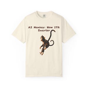 AI Monkey Blooper - Humor T-Shirt, Casual Tee, Gifts for Animal Lovers, Fun Statement Shirt, Unique Birthday Present, Unisex Fashion
