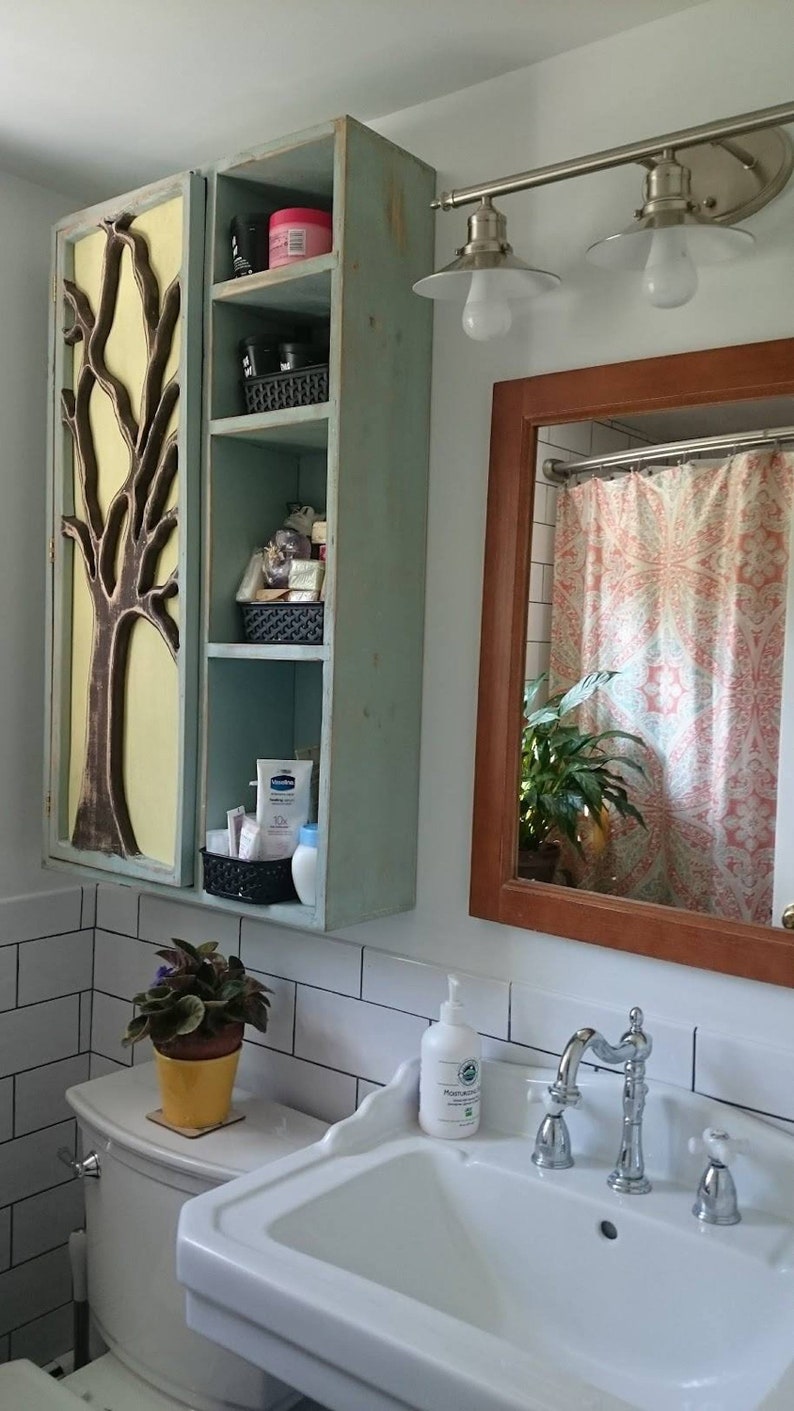 Large bathroom vanity medicine cabinet small shelf with ...