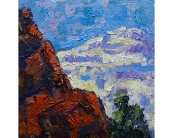 GRAND CANYON, desertscape, landscape painting, southwest art original oil