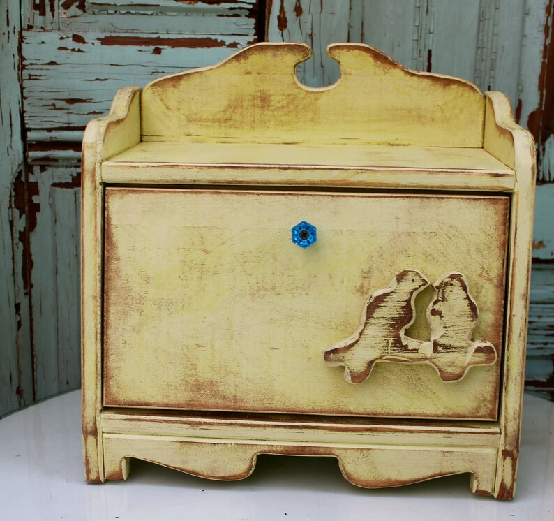 Bread Box Breadbox Breadboxes Wooden Wood Countertop Etsy