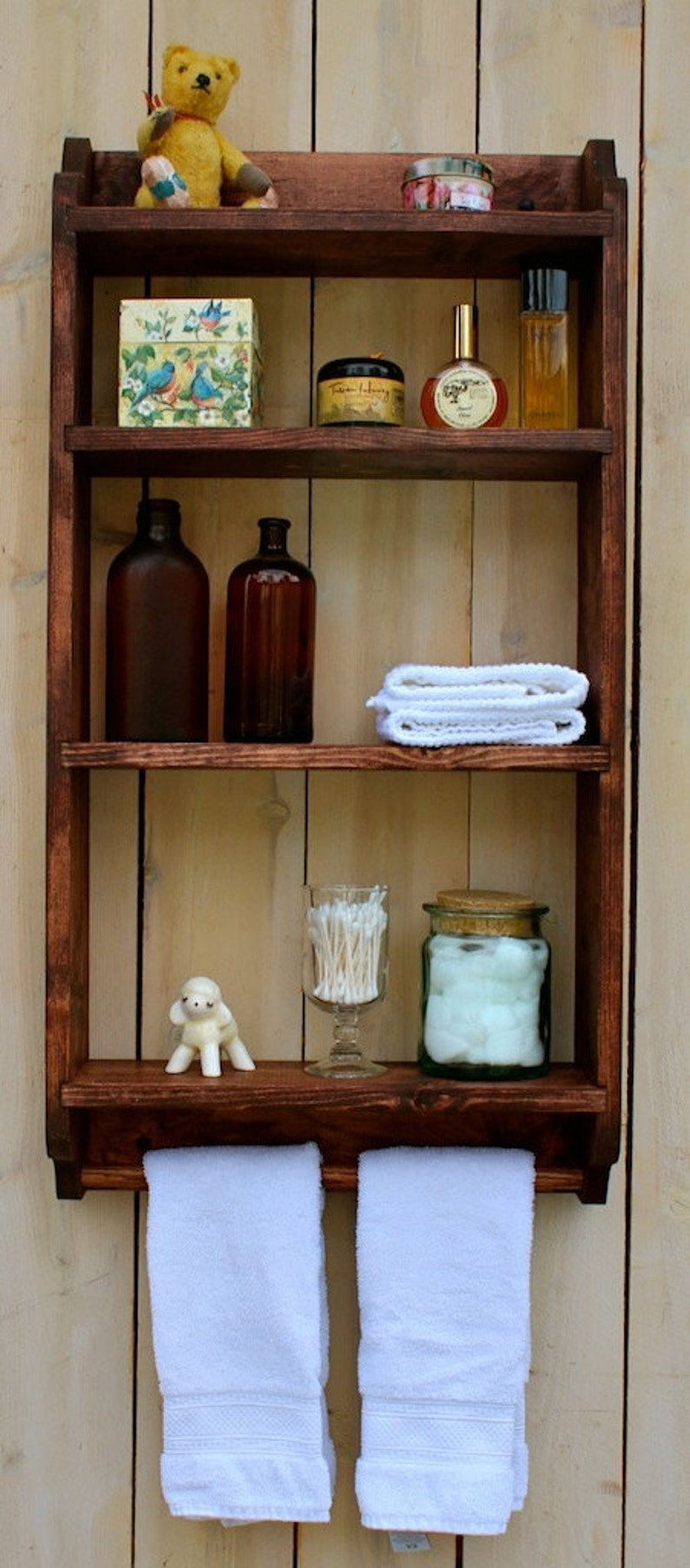 Spice Rack Bath Storage Bathroom Storage Home Decor Narrow Etsy