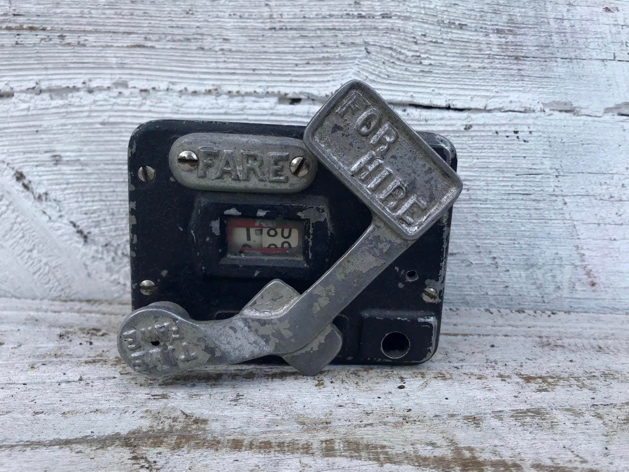 antique taxi meter vintage taxicab meters black meter taxi Etsy