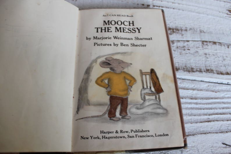 MOOCH THE MESSY, first edition rare children storybook, Rat story image 9