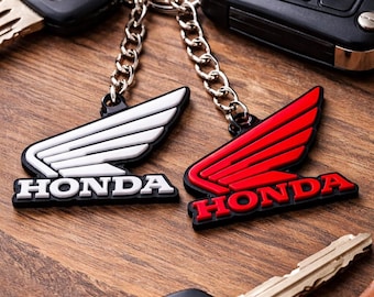 Chaveiro Honda Vermelho/Branco – Design icônico para verdadeiros fãs