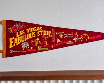 Vintage Las Vegas Felt Pennant