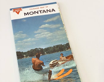 Vintage Montana Road Map (1968)