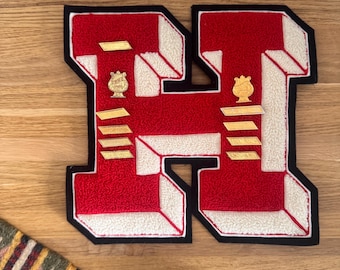 Vintage Varsity Letter H w/ Band & Chorus Pins