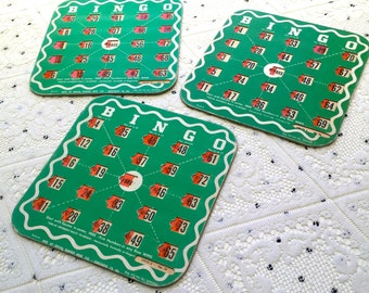 Vintage BINGO Cards (Set of 3)