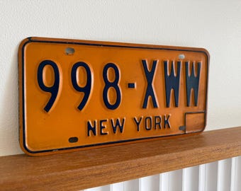 Vintage New York License Plate
