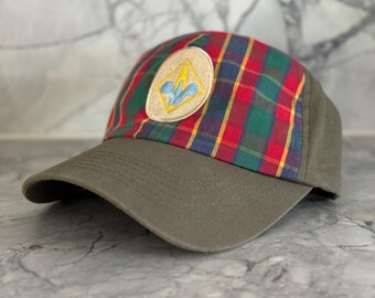 Vintage Boy Scouts WEBELOS Plaid Cap