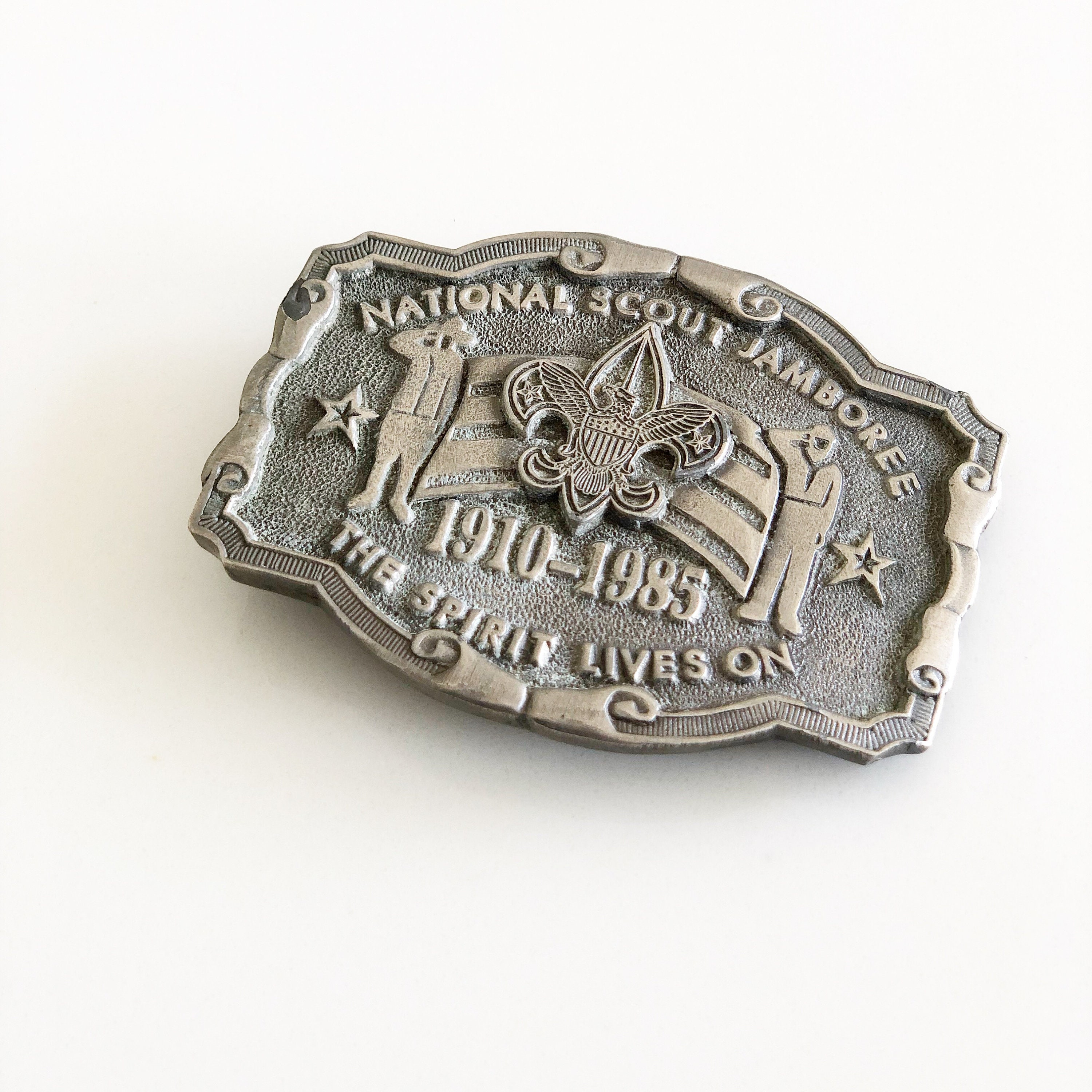 Vintage Boy Scouts Jamboree 75th Anniversary Belt Buckle Etsy