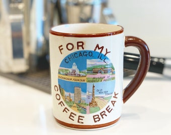 Vintage Chicago Souvenir Coffee Mug