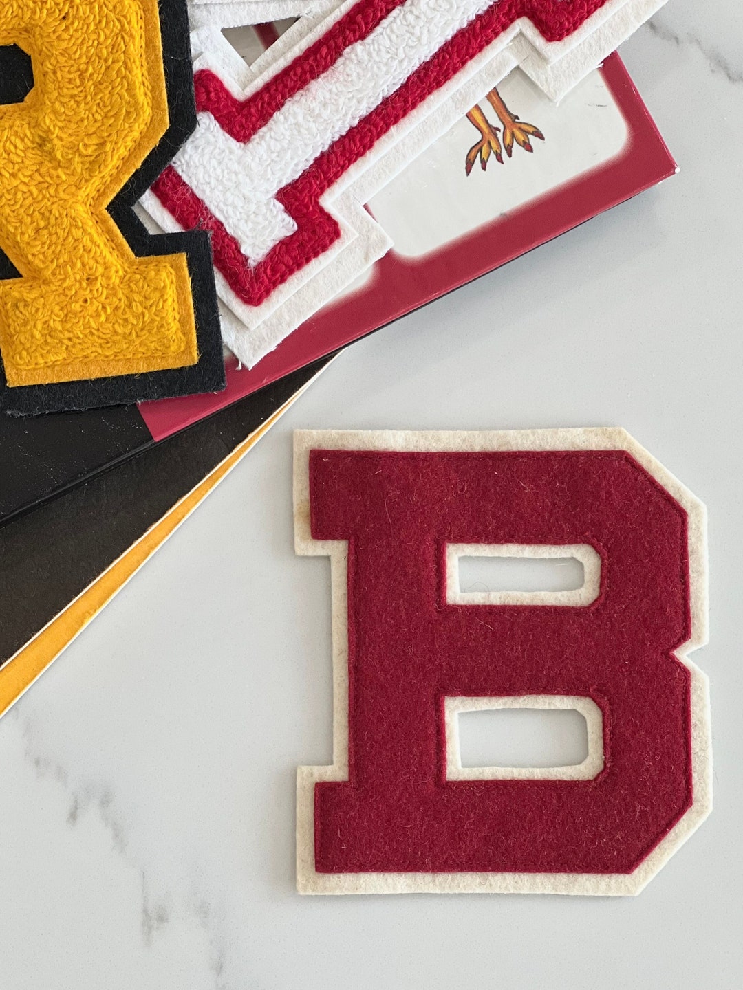Vintage Varsity Letterman Patch Letter B Etsy
