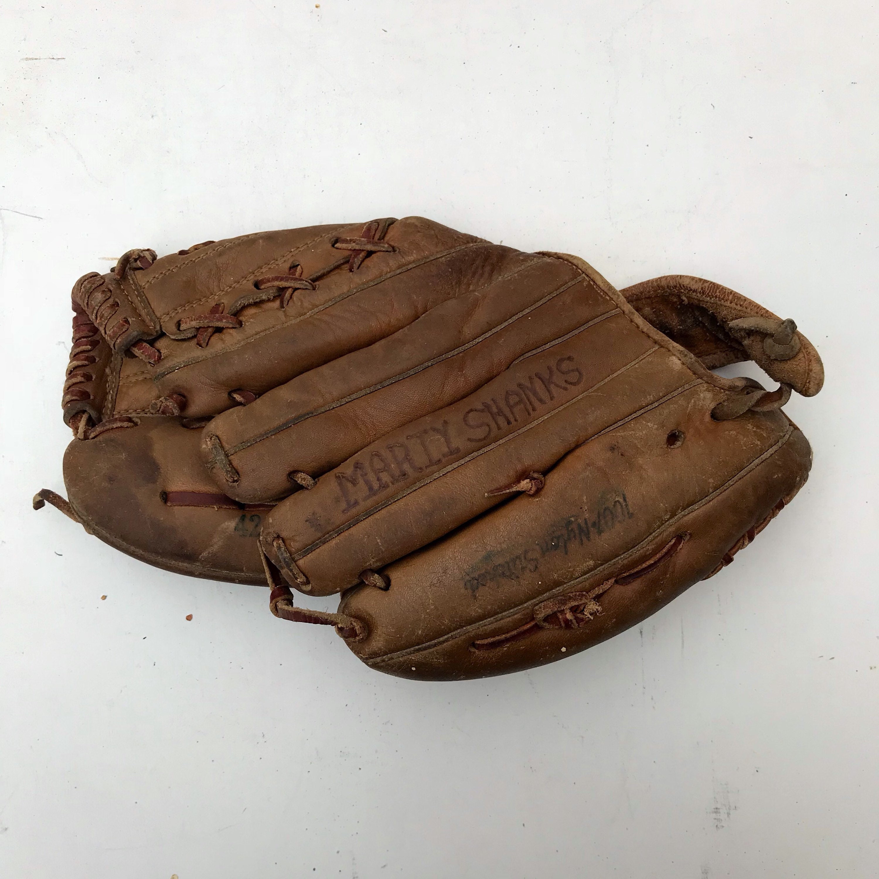 Gant de baseball en cuir Spalding vintage - Dick McAuliffe - Canada