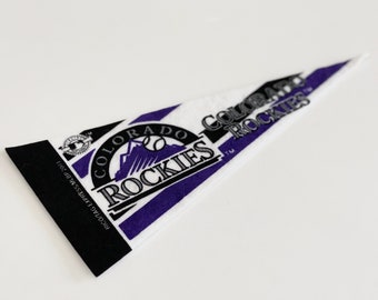 Vintage Colorado Rockies MLB Pennant