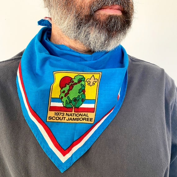 Vintage Boy Scouts Jamboree Neckerchief (1973) - image 1