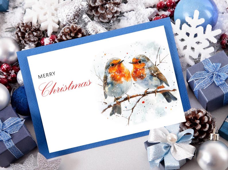 Printable Christmas Card - DIGITAL DOWNLOAD - PDF Card - Beautiful ...