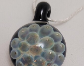 Handmade Glass Bubble Trap Pendant